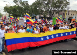 Protesta estudiantil en Carabobo.