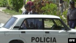 Foto de archivo de policías cubanos.