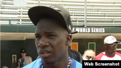 El jardinero derecho cubano Rusney Castillo.