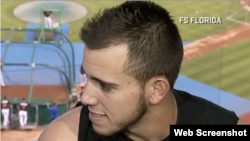 José Fernández cuando era entrevistado el 20 de mayo de 2014 por Fox Sports.